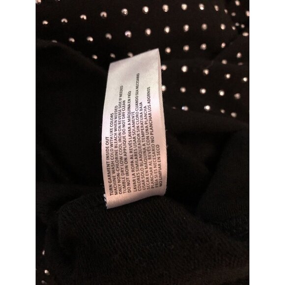 Madison 3/4  puffy sleeve studded sweatshirt style top size medium - Picture 8 of 12